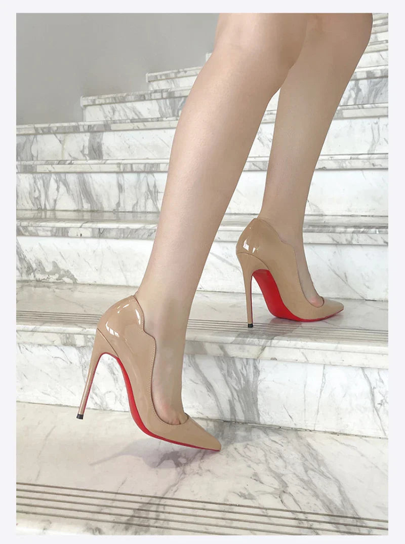 European And American Nightclubs Dressing Dance High Heels Women's Thin Heels Black Bed Pointed Toe French Single Shoes Women