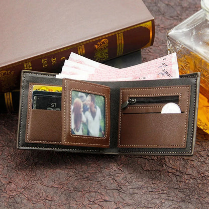 Portefeuilles courts pour hommes Givrés Grande capacité Portefeuille en cuir Multi-fentes Porte-monnaie Porte-photo Petits portefeuilles pour hommes cartera hombre