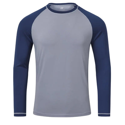 Men's Long Sleeve Swim Shirts Rashguard UPF 50+ UV Sun Protection Shirt Athletic Workout Running Hiking T-Shirt Swimwear
