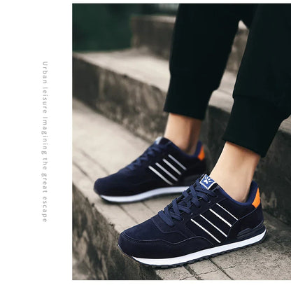 High Quality Men's Sneakers Leather Casual Shoes Autumn 2024 New Breathable Men Shoes Tenis Male Flat Shoe Zapatillas Hombre