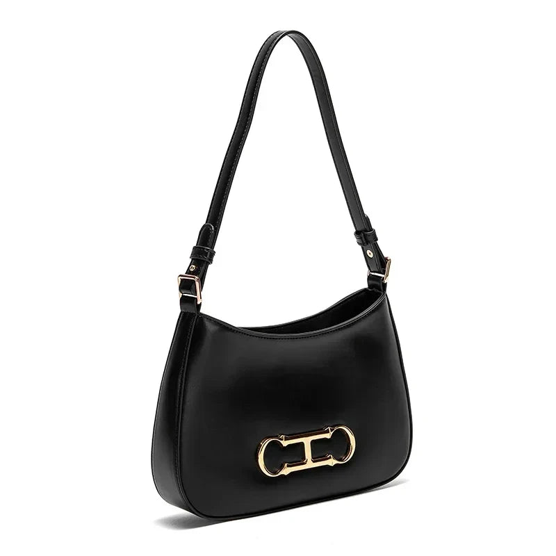 Fashion Classic Women's New Shoulder Bag Solid Color Design Retro Style Casual Minimalist Versatile Women's Handbag
