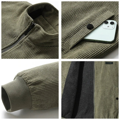 Men 2025 Winter Brand Thick Warm Fleece Jacket Men Fashion Windproof Outdoor Coat Men Autumn Outwear Classic Casual Jacket Men
