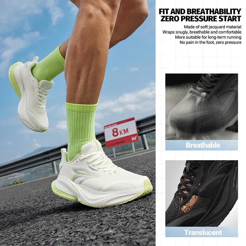 MAX Men Running Shoes New Mesh Soft Breathable Rebound Shock-absorber Stable Versatile Male Sneaker 672522225