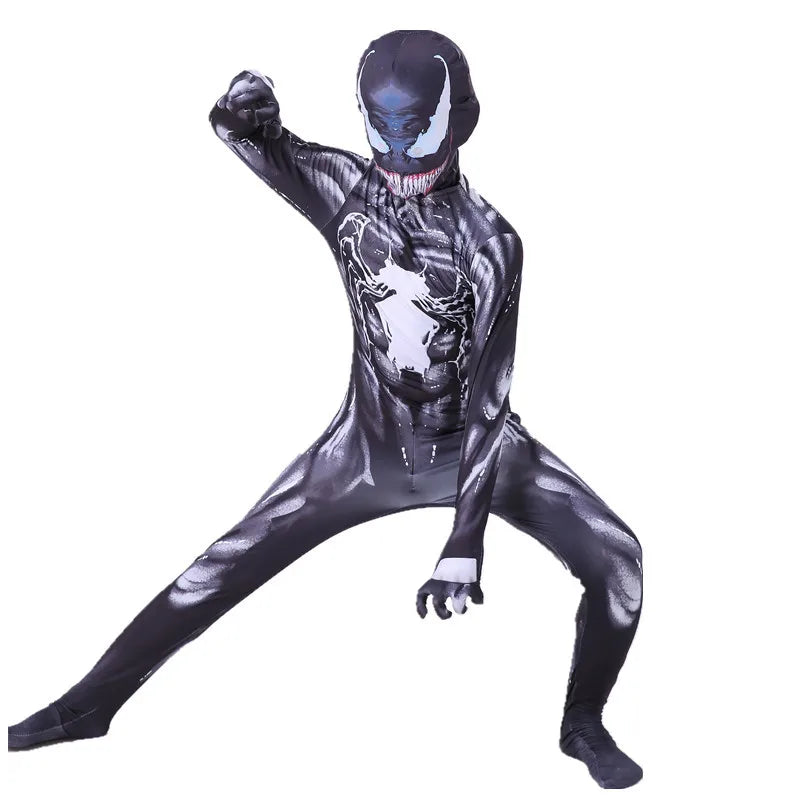 New Venom Costume Cosplay Superhero Venom Spiderman Costumes Cuit Jumpsuit Bodysuit Anime Halloween Adult Kids Children Boys