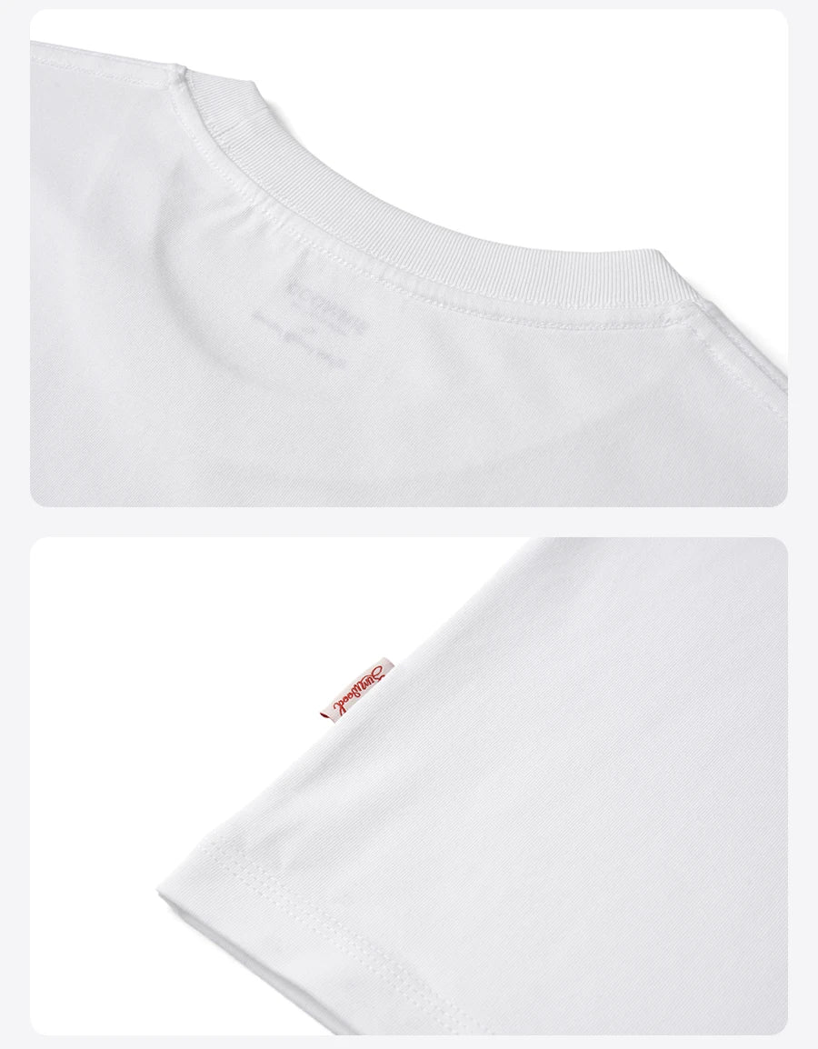 2026 Summer New Oversize 230gsm Sorona Cool Feeling Fabric Men Fashion Letter Print Tops High Quality Tees
