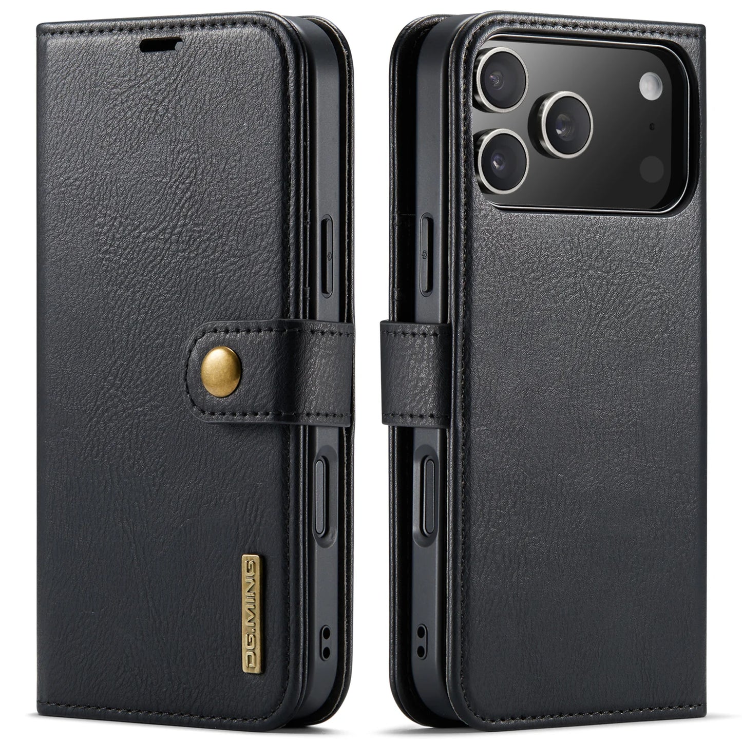 Luxury 2 in 1 Detachable Leather Case for iPhone 17 Pro Max 17 Pro 17 Air 17 Shockproof Book Bolio Magnetic Flip Cover