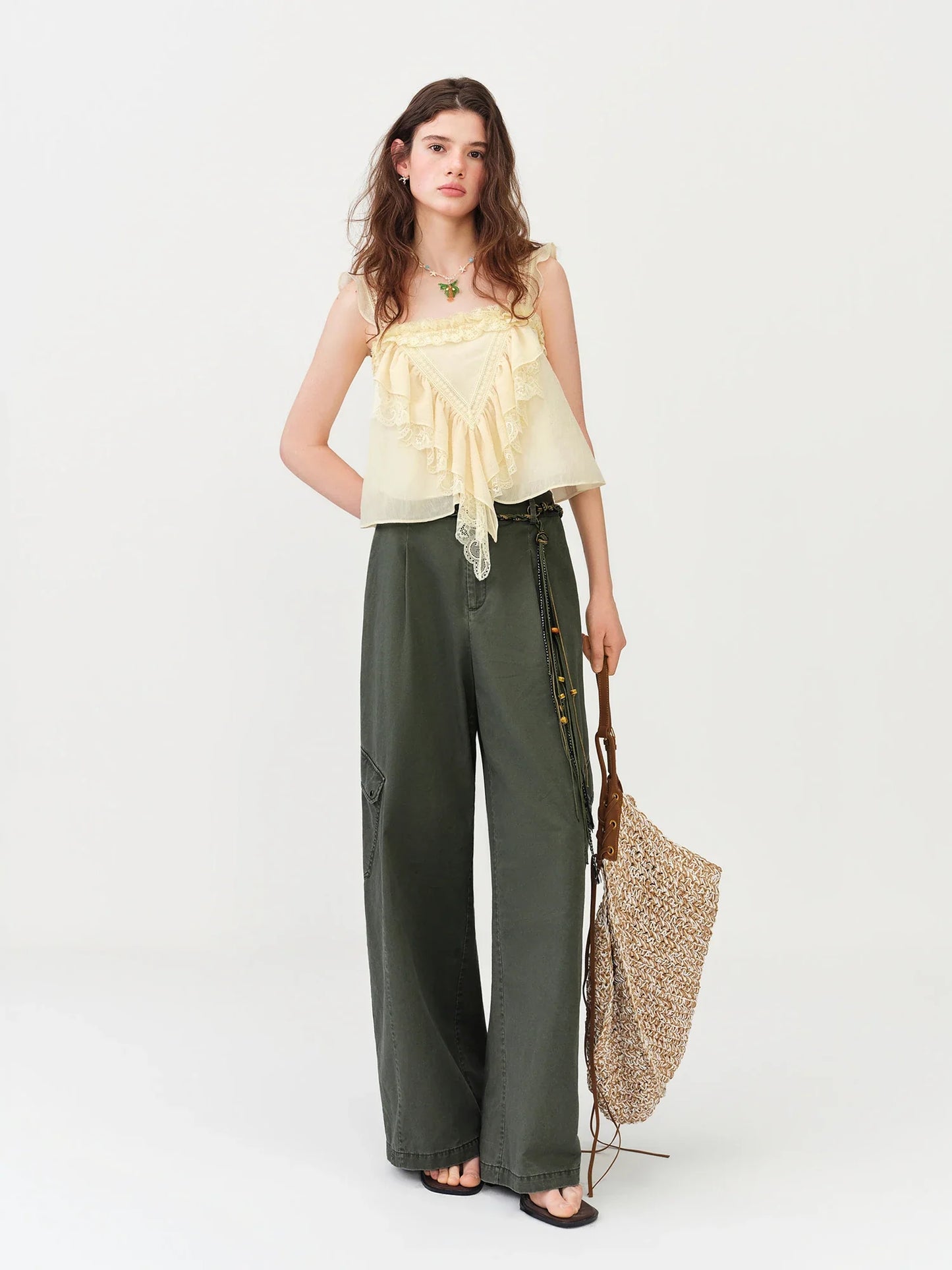 2026 Summer Women's Square Neck Sleeveless Crop Top, Spaghetti Strap Design Blouse for Y2K Coquette & Daily Layering Style