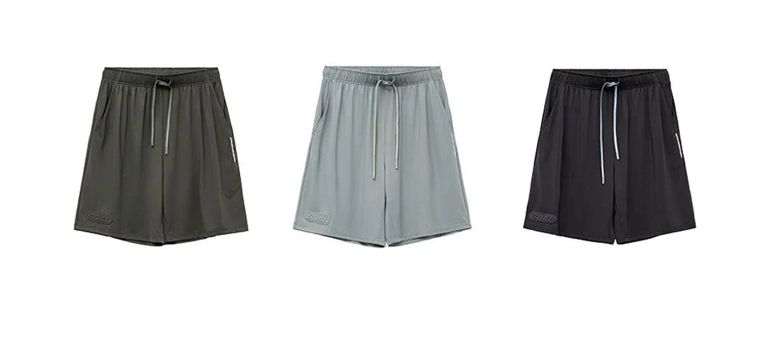 Men's American Workwear Mesh Ice Cool Breathable Short Thin Loose Outdoor Sports Fitness Casual Summer Training Bottoms