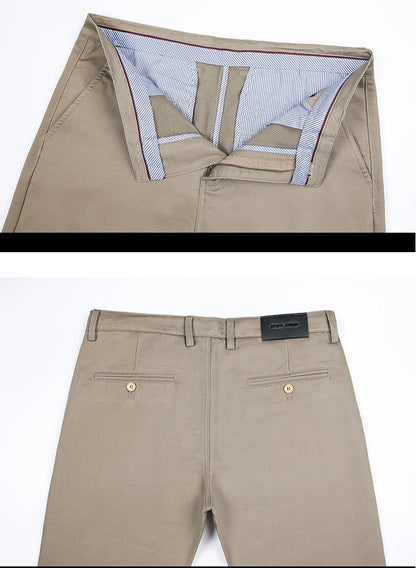 6 Colors Male Autumn Winter Casual Pants Chic Straight Formal Office Luxury Trousers Fashion Elastic Men Business Suit Pants
