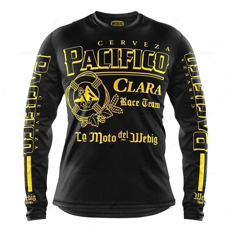 Camping Motorcycle Mountain Bike Team Downhill MTB Jersey Offroad Bicycle Locomotive Shirt Cross Country Fishing Hunting Clothes