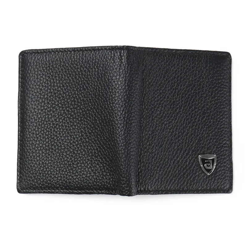 100% Genuine Leather Men Wallet Premium Product Real Cowhide Wallets For Man Short Black Credit Card Cash Receipt Holder Purse