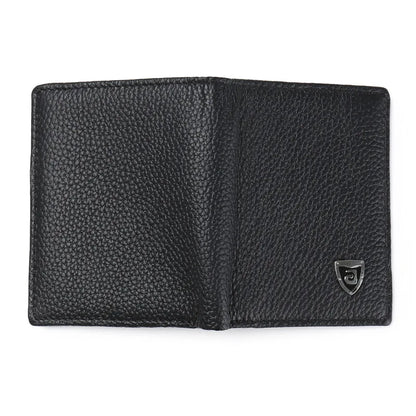 100% Genuine Leather Men Wallet Premium Product Real Cowhide Wallets For Man Short Black Credit Card Cash Receipt Holder Purse