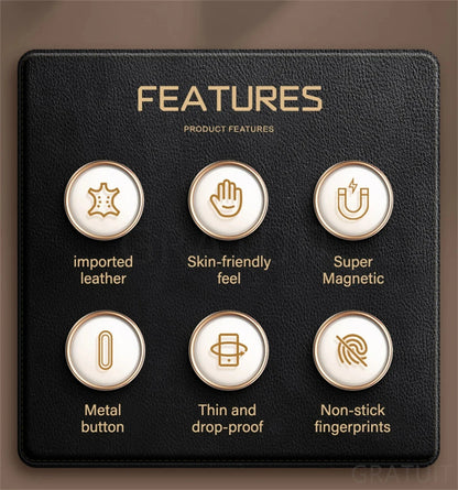 Original For Magsafe Animation Leather Case For iPhone 13 Mini 14 15 16 Pro Max Plus Magnetic Wireless Charging Shockproof Cover