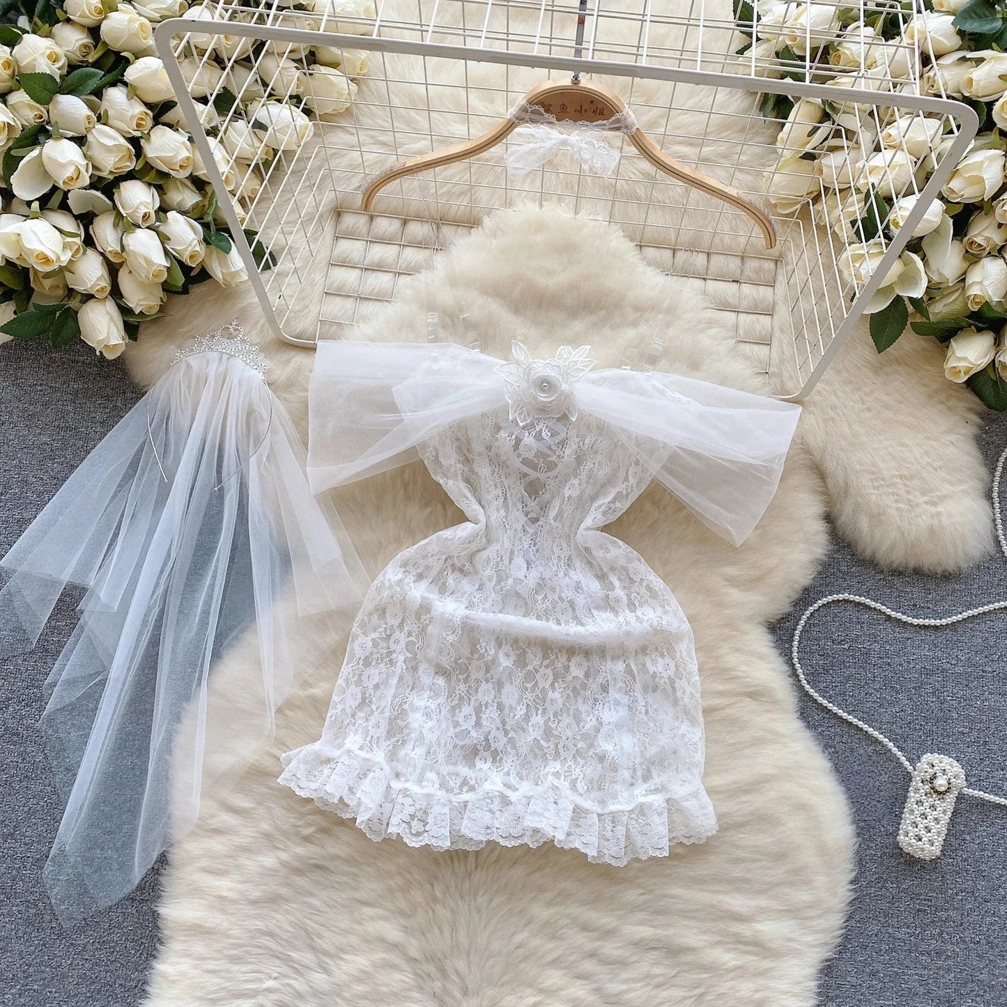 Woman Plus Size Sexy V-Neck Strap Dress Lace Trim Slim Short Dress Women Fashion Comfortable Dress Party Hotsweet