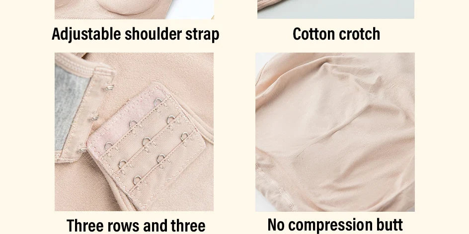 Slimming Shapewear Removable Bra Pads Bodysuit Body Shaper Women Seamless Tummy Control Slimming Sheath Flat Belly for Underwear