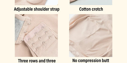 Slimming Shapewear Removable Bra Pads Bodysuit Body Shaper Women Seamless Tummy Control Slimming Sheath Flat Belly for Underwear