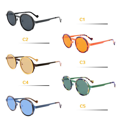 Retro Polarized Sunglasses UV400 Light Luxury Anti-Scratch Lightweight Urban Art Style Eyewear for Men Women