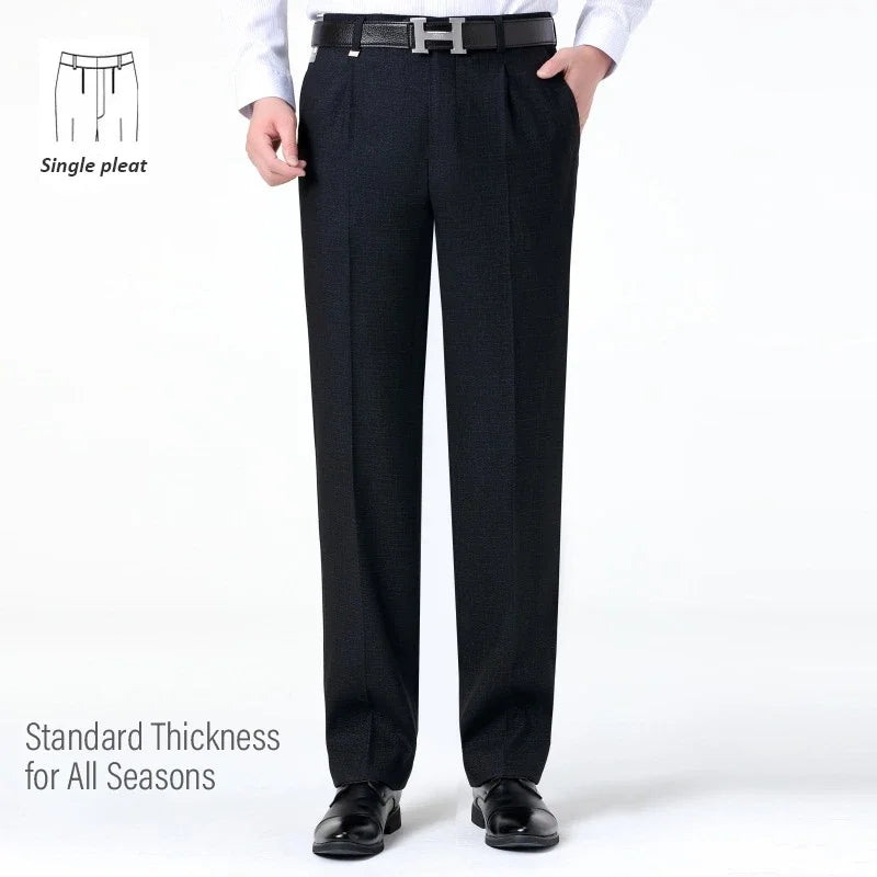 Top-Quality Men's Woolen Trousers - Traf Suit Pants,Business Formal,Trousers for Men, Man Pants, Naples Wool Dress Pants for Men