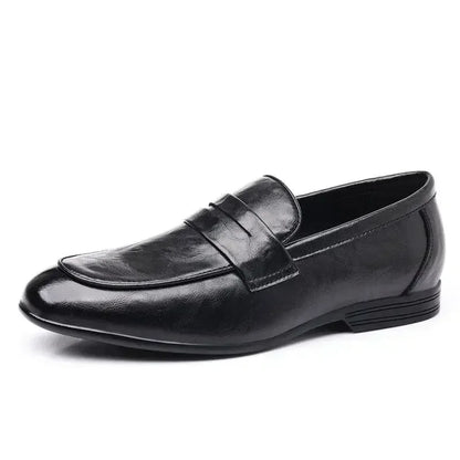 Brown Flat Leather Loafers Shoes for Men Fashion 2025 Classic Original Size Man Casual Shoe 45 Comfortable Shipping Free New In