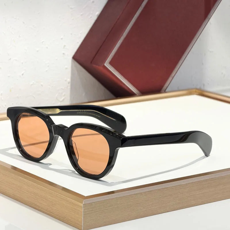 1948 Luxury Classical Sunglasses Men Thick Acetate Oval Brand Design Fashion Street High Quality UV400 Optical Glasses With Case