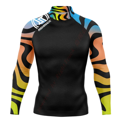 New Summer Men's Rashguard Snorkeling Long Sleeve Surfing Shirts Sunscreen Surf Sweatshirt UV Protection RightTrack Swimwear