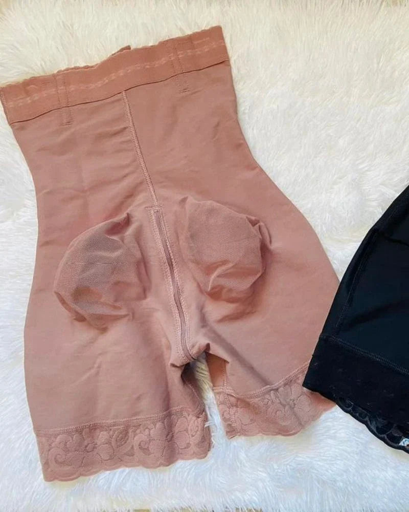 Strap shapewear Women's Adjustable Straple Open Bust Shapewear Colombian Girdle Female Underwear High Waist Push Up Shorts