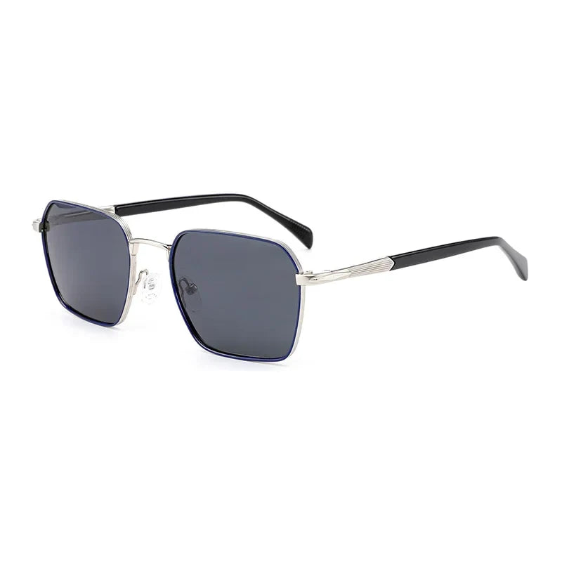 Trend Polarized Prescription Sunglasses Men Popular Metal Uv400 Protection Pilot Corrective Sun Glasses