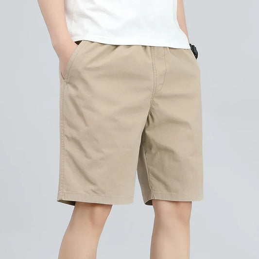 Mens Work Cargo Cotton Shorts Summer Casual Shorts Baggy Sports Gym Work Shorts Wide Leg
