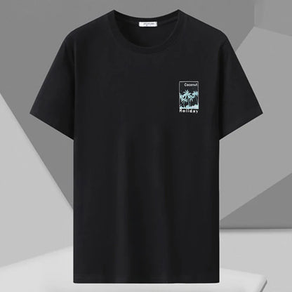 Men's Printed T-shirt Plus Size 110-180kg Loose Short Sleeve Tee Oversized Tops 5XL 6XL 7XL Big Size Men Clothing 티셔츠 Camiseta