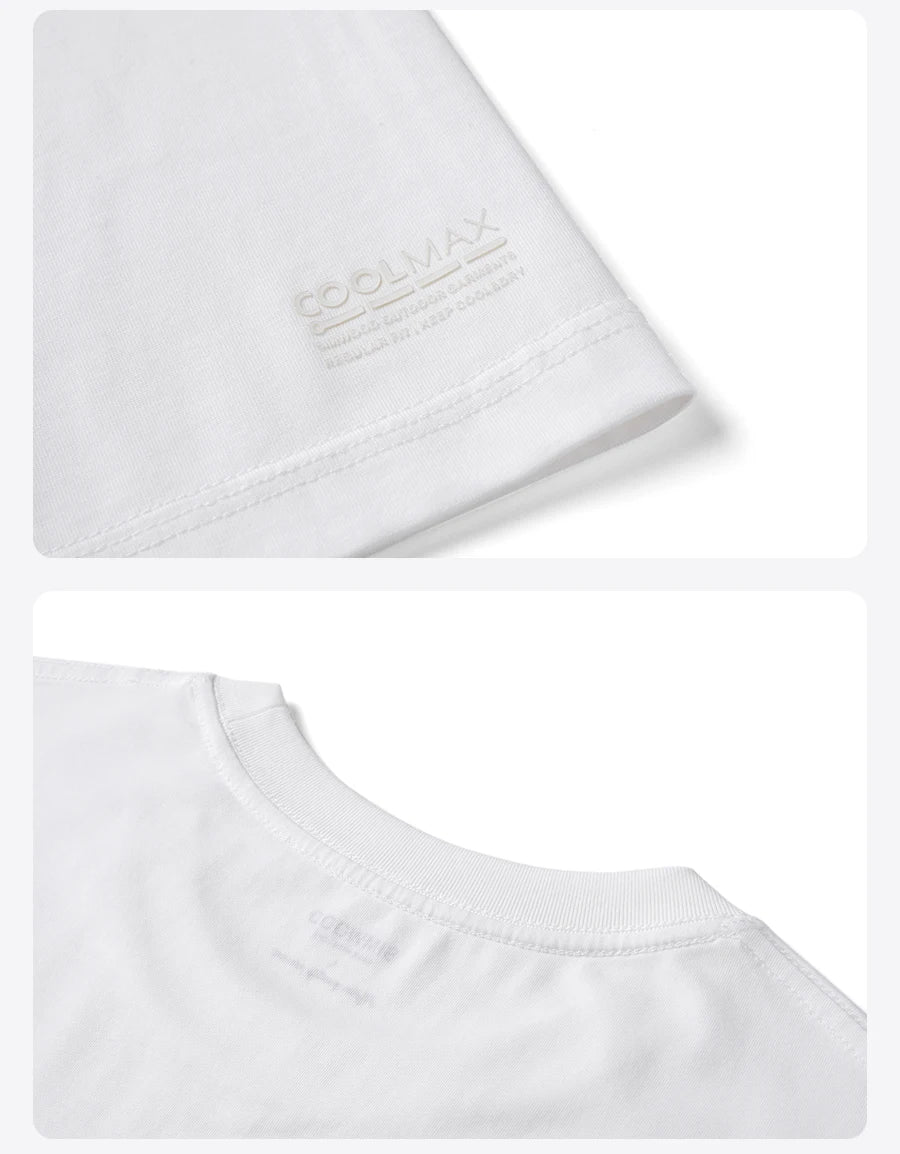 2026 Summer New Oversize 200gsm Coolmax Breathable Moisture Wicking Fabric T-shirts Men Car Print Plus Size Tops