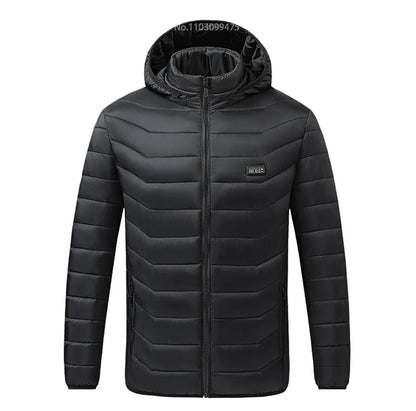 Heated Jacket Men Women Cold-Proof Winter Self Heated Jacket Skiing USB Heated Clothing 2-21 Areas S-6XL Washed Hiking Coats