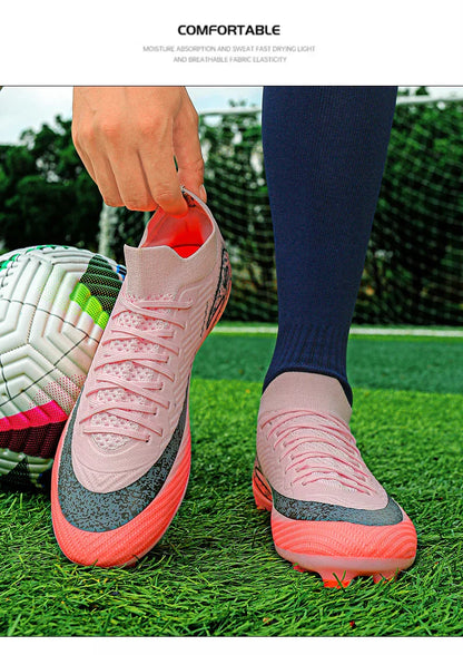 New Men's Football Boots Training FG Top Quality Non-Slip Soccer Shoes Cleats Sneakers Wholesale Drop Shipping Unisex Adult