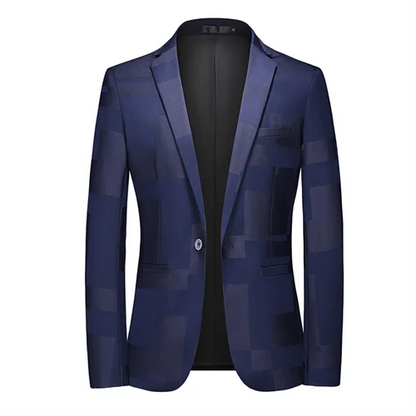 2026 New Men Business Social Suit Jacket Summer Male Single Breasted Thin Dress Male Jacquard Blazers Coats