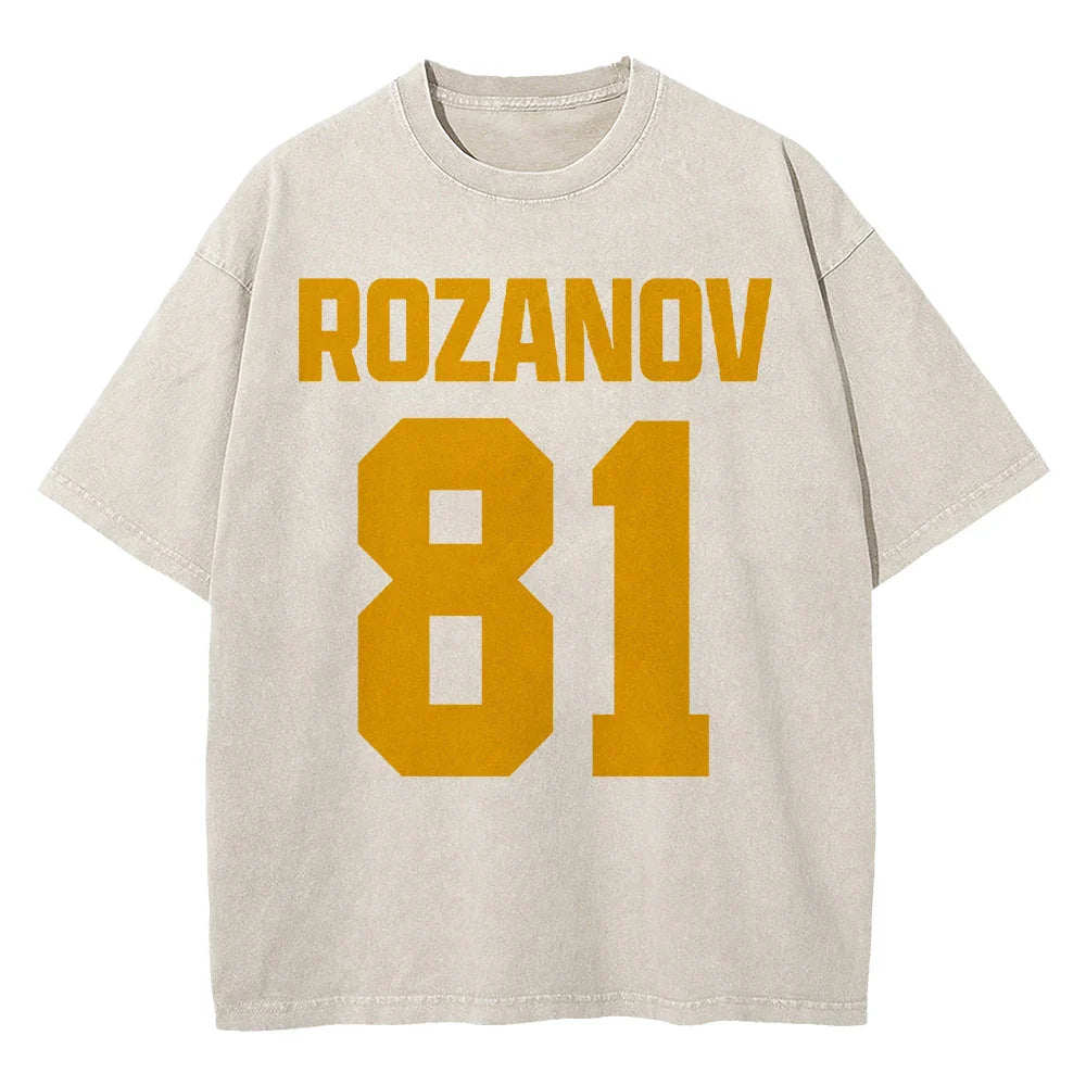 100% Cotton Vintage Washed 24 Hollander Montreal Voyageurs Tshirt Fashion Men TV Heated Rivalry Ilya Rozanov 81 Tees Shirts Tops