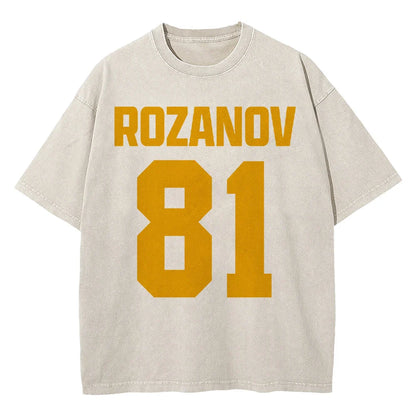 100% Cotton Vintage Washed 24 Hollander Montreal Voyageurs Tshirt Fashion Men TV Heated Rivalry Ilya Rozanov 81 Tees Shirts Tops