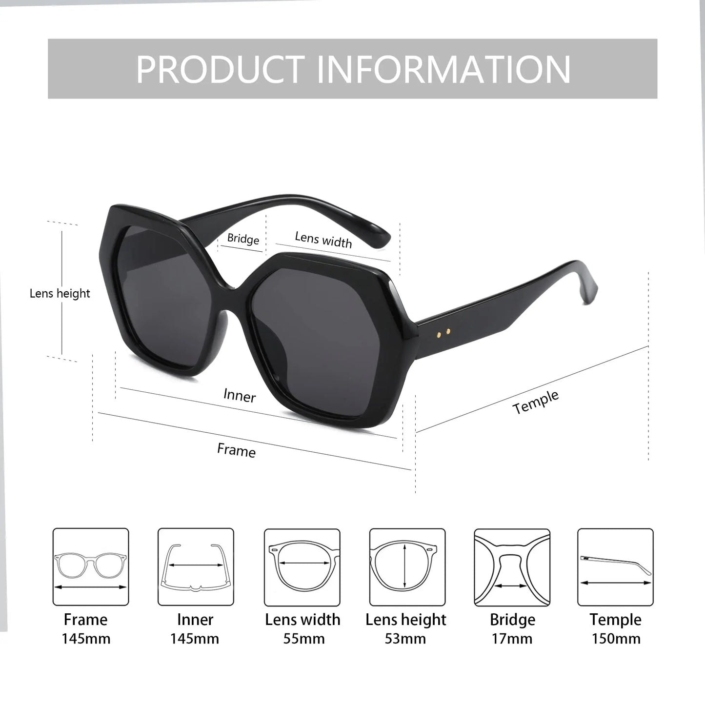 Butterfly Oversize Sunglasses Women Fashion Design Big Eyewear Shades for Ladies Uv400 Travel Sun Glasses