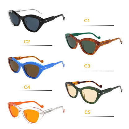 Beach Sunglasses Retro Asymmetric Square Frame UV400 for Men Women Polarized Summer Fashion Lightweight Travel