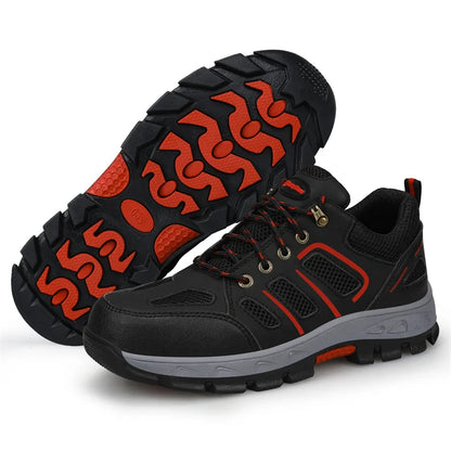 2022 Latest Summer Safety Work Shoes For Men Breathable Indestructible Steel Toe Boots Male Footwear Anti-smash Hiking Shoes