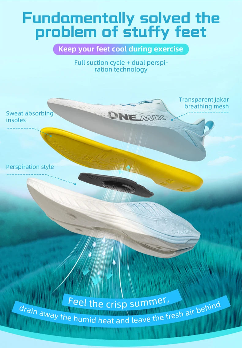 New O-Resilio Running Shoes for Men Lifestyle Jogging Shoes Lightweight Wearable Leisure Sneakers Outdoor Sports Shoes