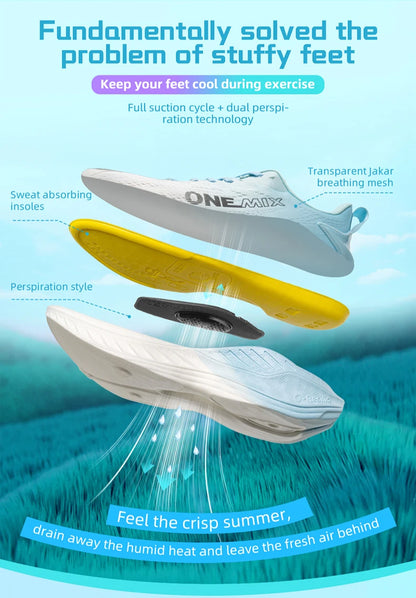 New O-Resilio Running Shoes for Men Lifestyle Jogging Shoes Lightweight Wearable Leisure Sneakers Outdoor Sports Shoes
