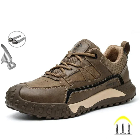 Fashion Insulation 10kv Mens Anti-smash Work Boots Anti-smash Anti-puncture Work Sneakers Indestructible Protective Safety Boots