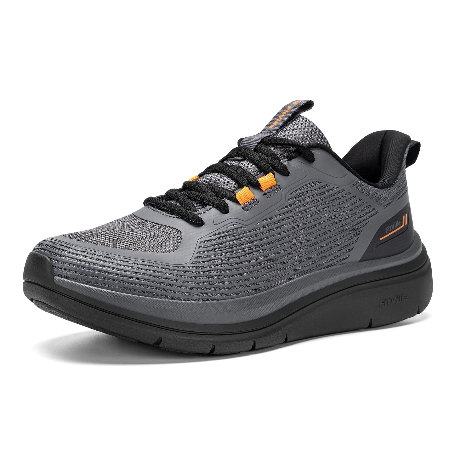 Men's Walking Shoes Thick Soled Slip On Shoe Height Increasing Breathable Sneakers Wide Comfortable Outside&Work Shoe