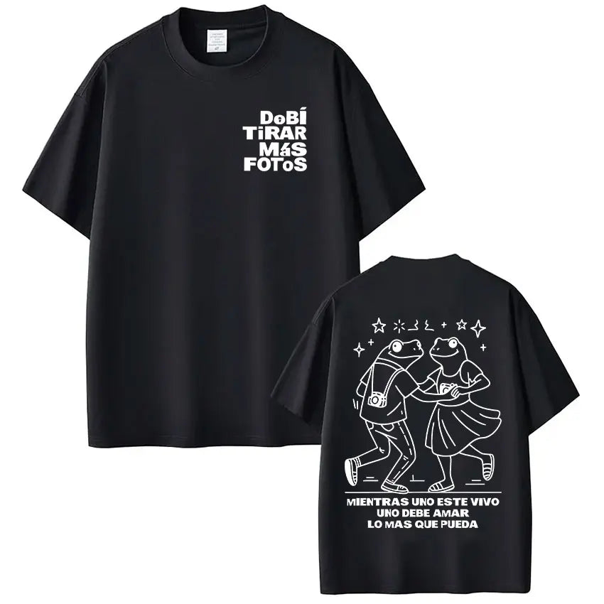 Rapper Bad Bunny Debi Tirar Mas Fotos DTMF Merch Women's T-shirt Men's Clothing Harajuku T-shirt Casual Short Sleeve T-shirts