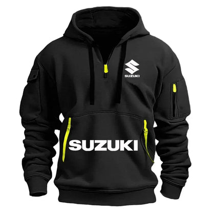 new men's hoodie, casual outdoor sports hoodie and a warm motorcycle sweatshirt for autumn and winter