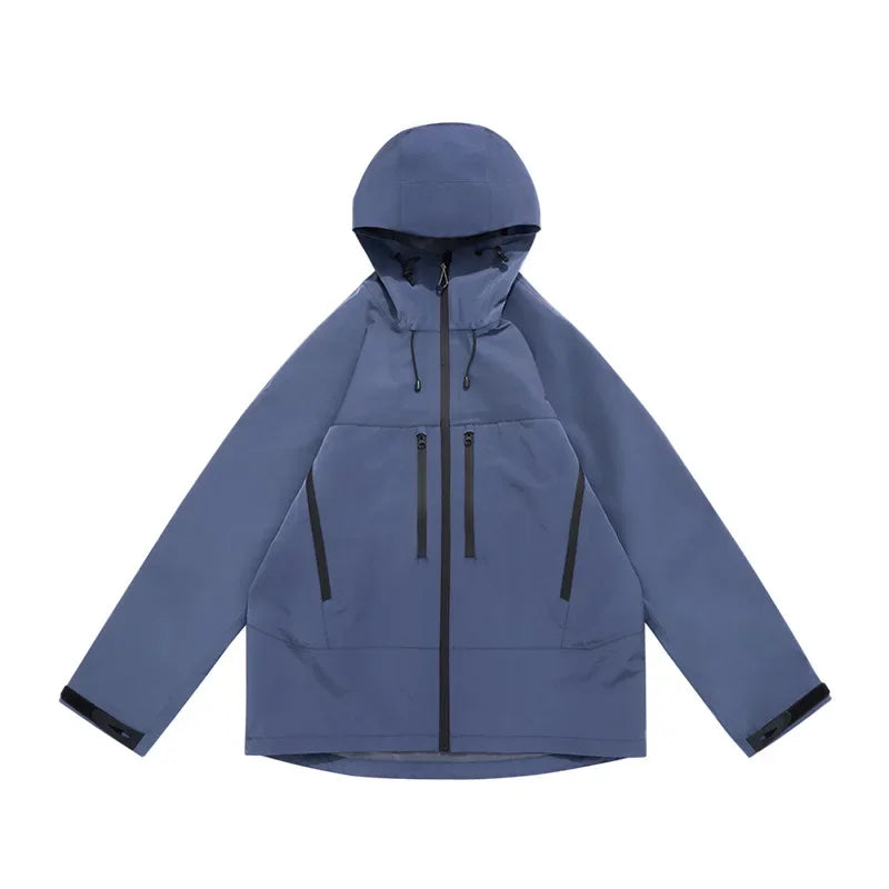 DuPont TripleGuard HardShell Sealed Outdoor Waterproof Jacket - Premium Multi-Pocket Heavy-Duty Mountain Utility Workwear Unisex