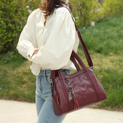 Sac A Main Soft PU Leather Luxury Handbags Women Bags Designer Ladies High Quality Tassel Crossbody Bags Shopper Tote