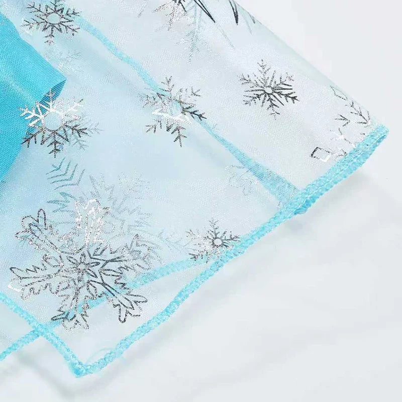 Girls Elsa Princess Dress for Long Sleeve Kids Birthday Cosplay Frozen Costume Fancy 2025 Carnival Dress Up Party Costume
