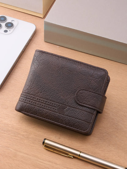 Portefeuille en cuir fin pour homme, porte-monnaie à fermeture éclair de qualité avec compartiment à monnaie, porte-cartes court décontracté pour homme pour un usage quotidien