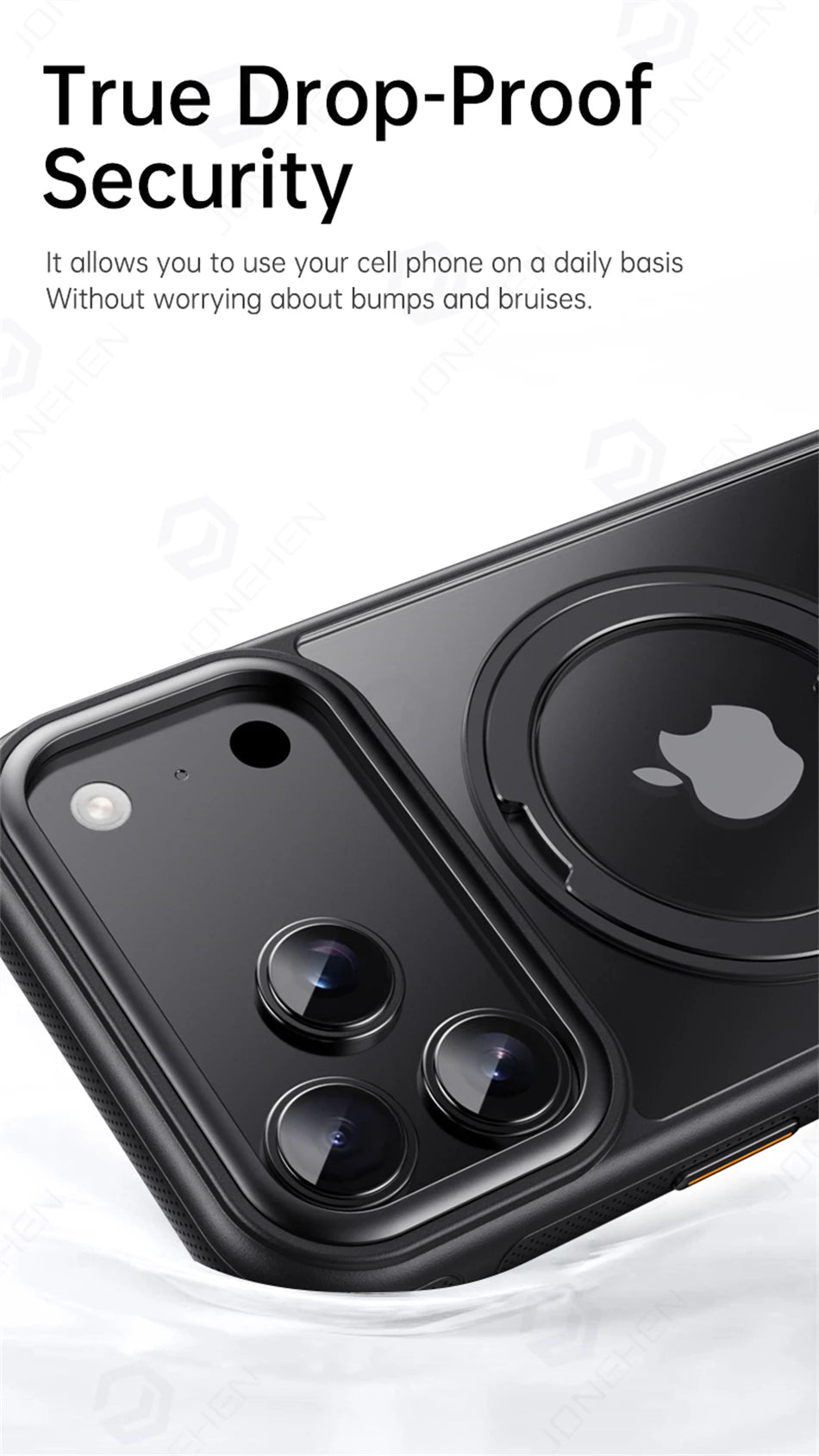 360° Mechanical Torque-Sound Rotating Holder Magnetic Case For iPhone Air 16 15 Plus 14 13 17 Pro Max Armor Cover For Magsafe