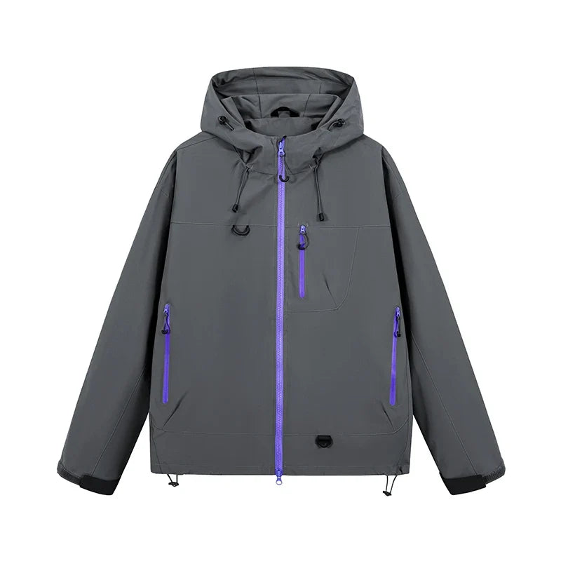 Men's Women's Waterproof Hiking Jacket Trekking Camping Mountaineering Windbreaker Unisex Outdoor Sport Windproof Rain Coat